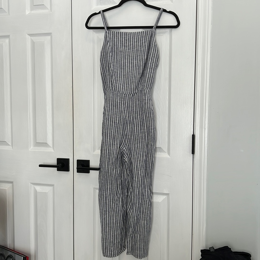 Striped Jumpsuit with pockets